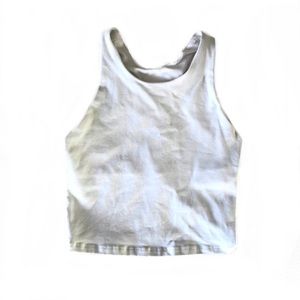 athleta white long distance sports bra!